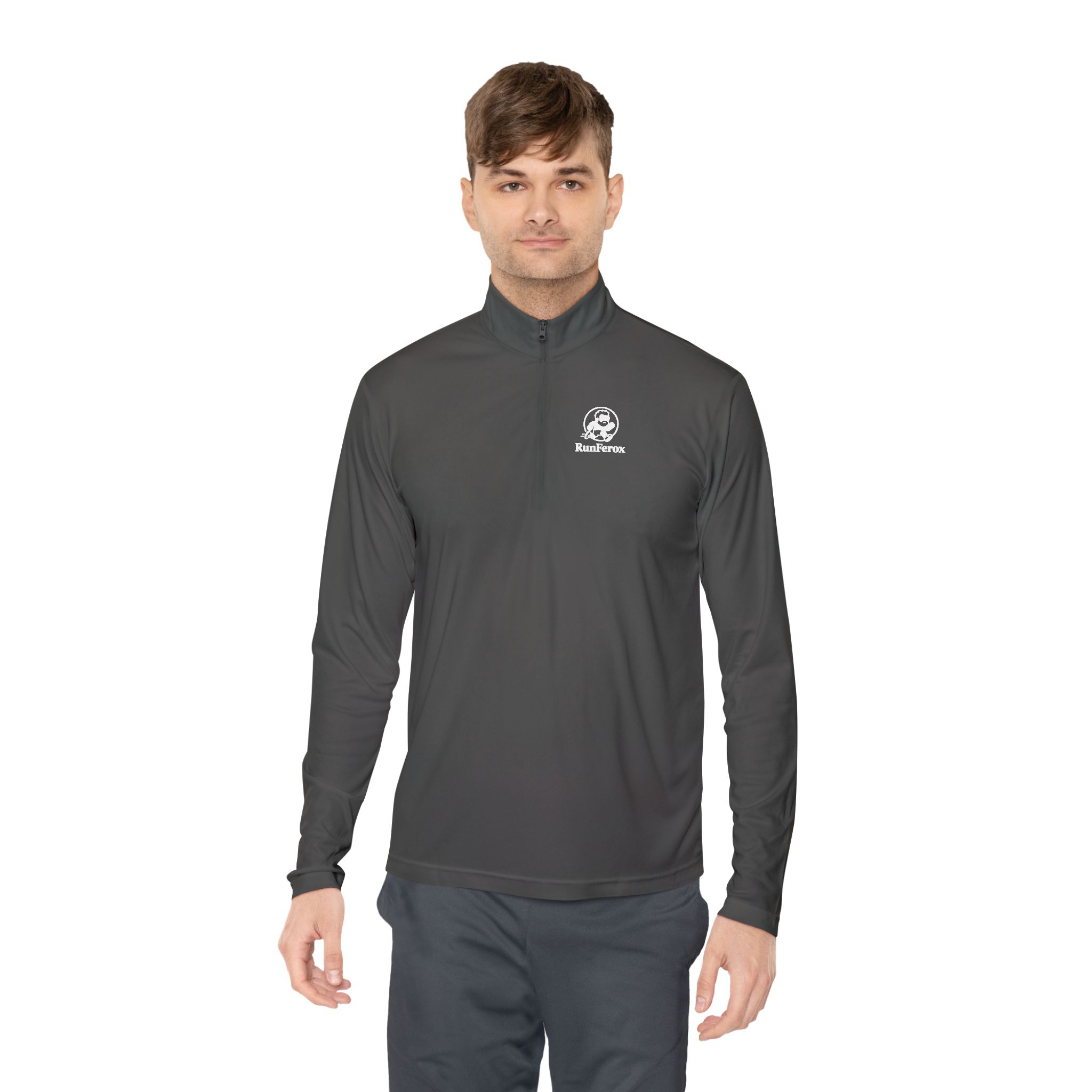 Dude RunFerox Fierce Comfort Quarter-Zip Pullover – Unisex, Lightweight, and Performance-Ready - Image 12