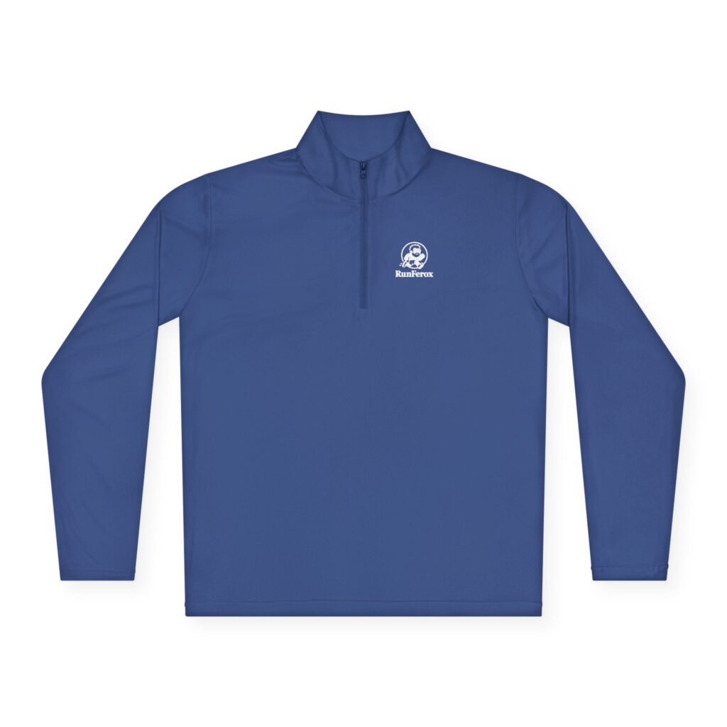 Dude RunFerox Fierce Comfort Quarter-Zip Pullover – Unisex, Lightweight, and Performance-Ready