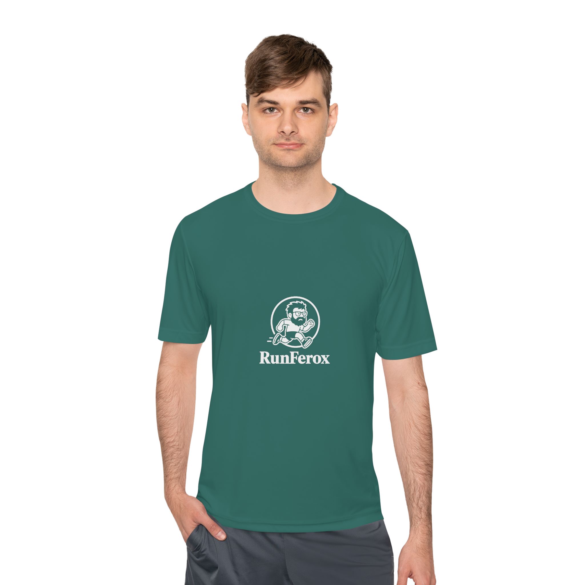 Dude RunFerox “Running with My Walkman” Performance Tee – Unisex Moisture-Wicking Shirt - Image 3