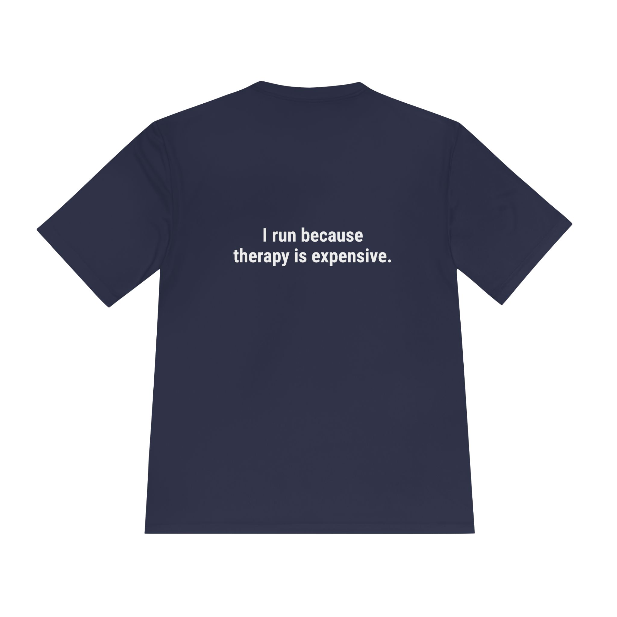 Dude RunFerox “Running is Cheaper Than Therapy” Performance Tee – Unisex Moisture-Wicking Shirt