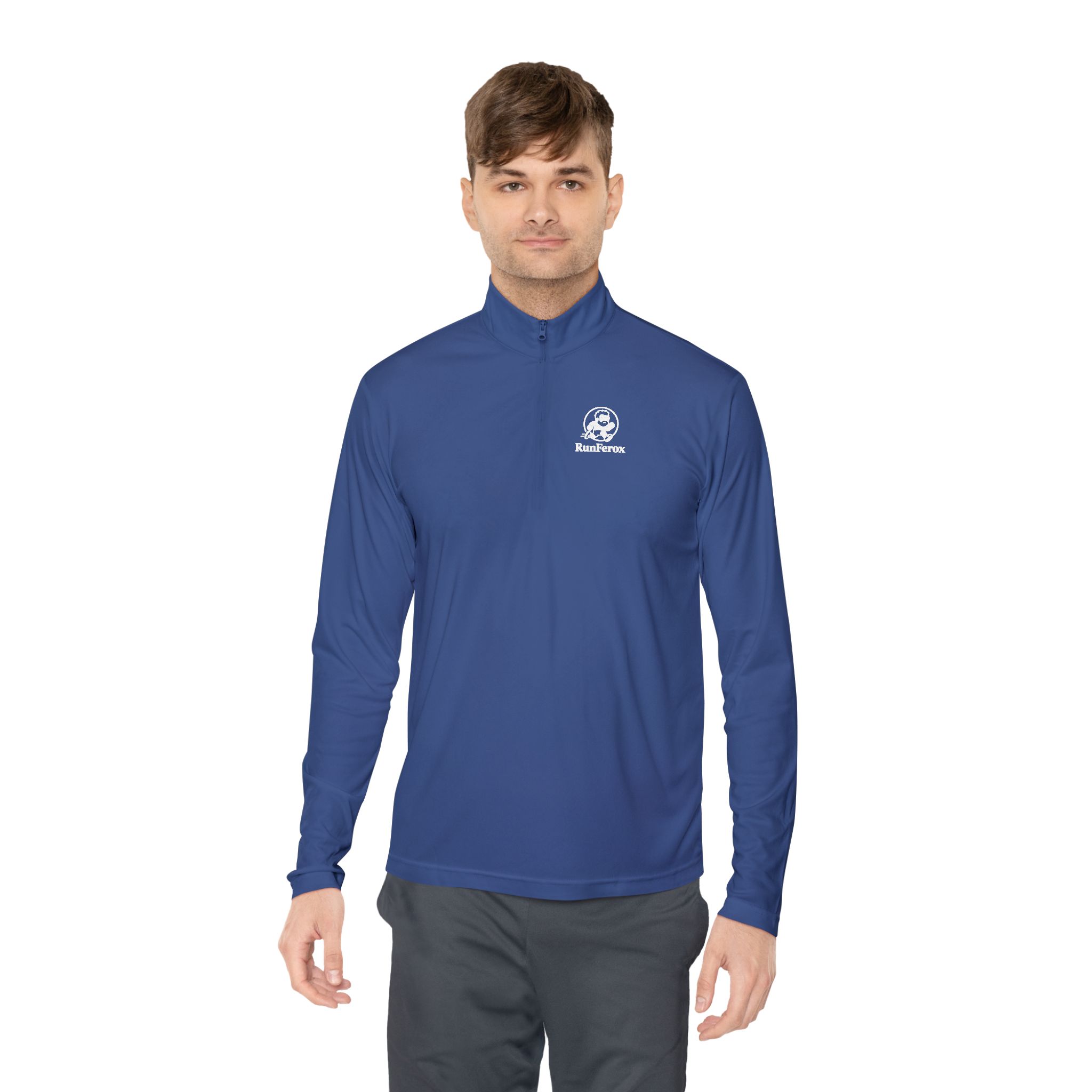 Dude RunFerox Fierce Comfort Quarter-Zip Pullover – Unisex, Lightweight, and Performance-Ready - Image 2